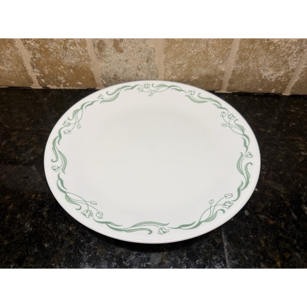Corelle Emily 10 1/4" Dinner Plate‎ Green Swirl Tulip Single Replacement